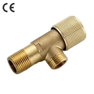 Best selling Price High quality MUOBO Brass Angle Valve Filter Electroplated Chromed Water Pressure Regulator Gold