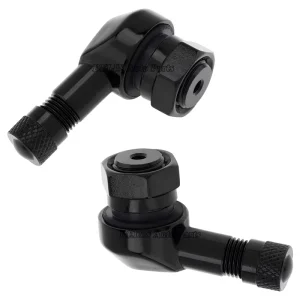 Black 90 Degree Angle Tire Valves Motorcycle Valve Stems Tire 11.3mm Rim Holes Wheel Aluminum Fit for Most Motorcycle