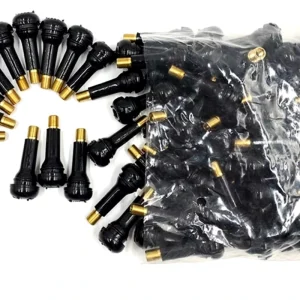 Black Rubber Tubeless Snap In Auto Valve Car Tire TR413 TR414 Car Wheel Tire Valve Stems With Dust Cap