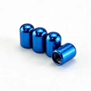 Blank Solid Color Metal Wheel Air Valve Caps Universal Fit Standard Tire Stems Auto Modification Accessories