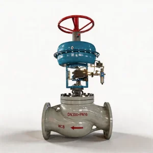 Boiler Feed Pneumatic Control Valves with Diaphragm Actuator 4 20mA Digital Smart Positioner for Water Flow Pressure Regulating
