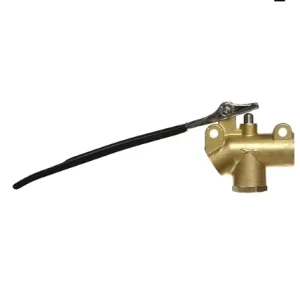 Brass 0.25 Inch NPT Angle Valve with Trigger Lever High Pressure Manual Shutoff for Carpet Cleaning Wand