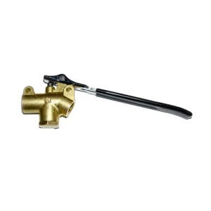 Brass 1 4 NPT Angle Valve with Trigger Lever High Pressure Manual Shutoff for Carpet Cleaning Wand