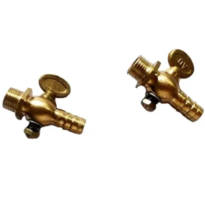Brass 1/4bsp Straight Nozzle Plug Ball Valve with Handle for Drainage for Gas Media