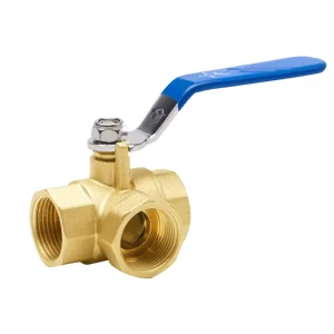 Brass 3 Way Ball Valve Full L T Type Port 1 4” to 1”BSP Female Connector Valve