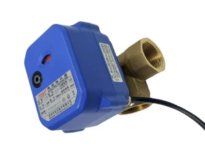 Brass 3 Way Mini Motorized Ball Valve 12V 24V 220V Electric Actuated Valve for Water Gas