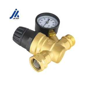 Brass Adjustable Water Pressure Reducing Regulator Valve with Gauge