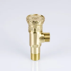 Brass Angle Valve Cold and Hot Water Stop Valve for Kitchen and Bathroom Faucet Use
