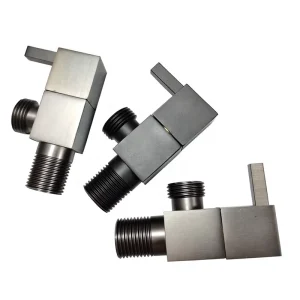 Brass Angle Valve Factory Chrome Black Silver Plated Manual Switch Bathroom Brass Triangle Valve for Water Use