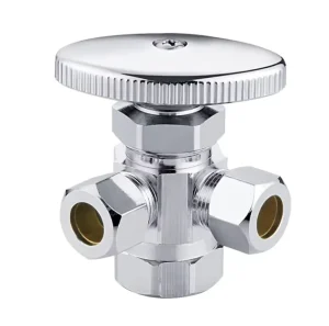 Brass Ball Angle Valve Manual 3/8 in OD x 3/8 in OD x 1/2 in FIP Lead Free for High-Pressure Systems