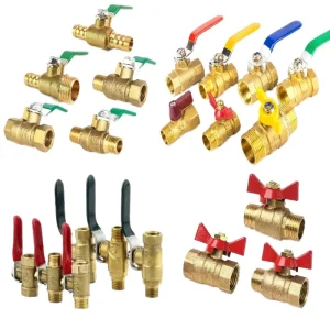 Brass Ball Valve 1” 2 1/2 Inch 600 Wog High Gas Ball Valve Union Extension Manifold 1/2 3/4 Union for Water