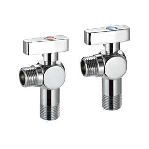 Brass Ball Valve Bathroom Toilet Water Shut Off Valve 1/2 Inch Chrome Plated OEM Supplier