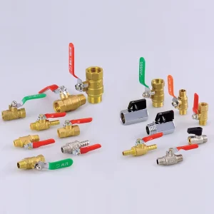 Brass Ball Valve Manual On off Control Valve Replacement Fitting for Screw Air Compressor Pipeline Parts