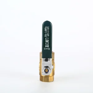 Brass Ball Valve Model 201 Double Female Thread (F/F) 1/2″(DN15) 0-120℃ 1.6Mpa (SS handle) OEM