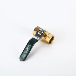 Brass Ball Valve Model 201 Double Female Thread (F/F) 1/4″(DN8) 0-120℃ (SS handle) 1.6mpa OEM