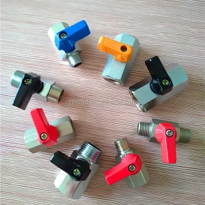 Brass Ball Valve with Size of 1/8” 1/4” 3/8” 1/2” Brass Nickel Plated Mini Ball Valve
