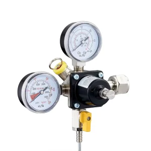 Brass Beer Regulator Co2 Pressure Reducing Valve Square Body