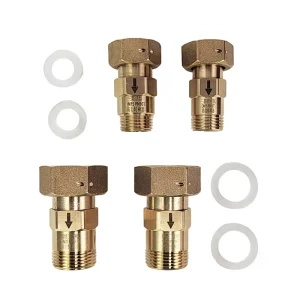 Brass Check Valve Non Return Valve DN15-DN20 for Water Meters High Quality Any Direction Installation