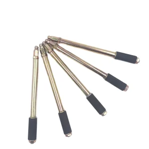 Brass Color Waterproof Injection Packers Steel Soft Valve Nipples 13*200mm A20 Rubber Water Stop Needle for Building Bubble
