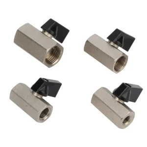 Brass Compact Miniature Ball Valve 1 8″ 1 4″ 3 8″ 1 2″ Double Female Thread Mini Ball Valve