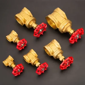 Brass DN15 DN20 DN25 DN32 DN40 DN50 PN16 Internal Thread Manual Gate Valve Handwheel Model Z15W-16T for Water