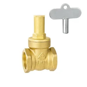 Brass Gate Valve with Lock Handle Type