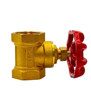 Brass Globe Valve Manual Water Valve High Pressure 1 in Port Leak-Proof Sealing
