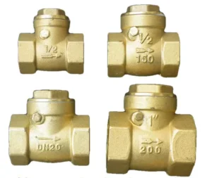 Brass Horizontal Check Valve DN15 DN20 DN25 DN32 DN40 DN50 for Water Non-return Flap Valve Reflux Valve