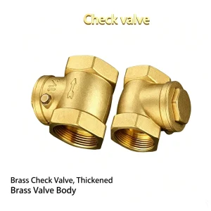 Brass Horizontal Swing Check Valve 1 2″ 4″ BSP Thread Manual Non Return Valve 1.6MPa Thickened Body Hard Seal Water Pipeline
