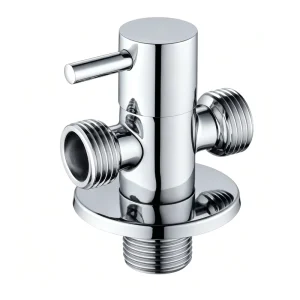 Brass Large Quantity 4 Point One in One Toilet Water Heater Stop Valve Manual Power Thickened Angle Structure Good Price