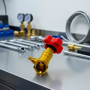 Brass Manual Control Balancing Valve Adjustable Water Pressure Reducing Valve 1in Port Size