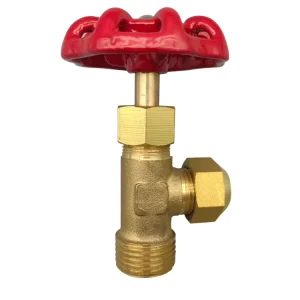 Brass Manual Gas Needle Valve with Hand Wheel, 1/2″