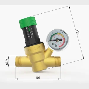 Brass Manual Pressure Reducing Valve for Water Antifreeze