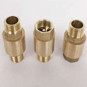 Brass Manual Spring Loaded Check Valve 2 Inch Male Female Thread with Steel Sealing for Water Oil Gas Systems