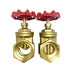 Brass Material Manual Operated Threaded Fire Gate Valve