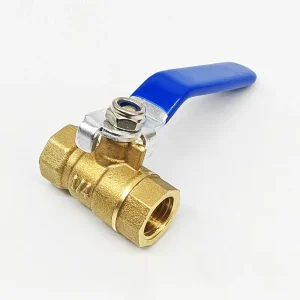 Brass Mini Ball Valve 1/4″ & 3/8″ Inch BSPP Female Threaded Full Port 2 Way On/Off Valve for Water Air Gas Oil Compact Lead-Free