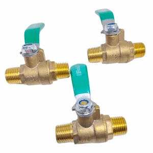 Brass Mini Ball Valve Air Compressor Water Gas Oil Shut Off Valve 1 8″ 1 4″ 3 8″ 1 2″ BSP Threaded Male to Female
