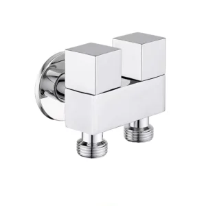 Brass Multi-fuction Water Stop Valve Durable Good Quality G1/2 Double Outlet Angle Valve