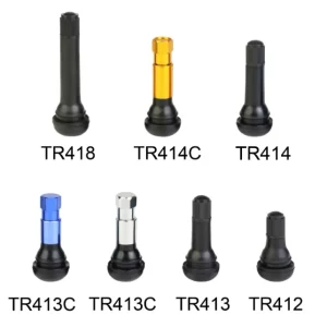 Brass Natural Rubber TR Series TR413 TR414 TR415 TR412 TR418 Inner Tube Tire Valve Stems Caps for Universal Cars