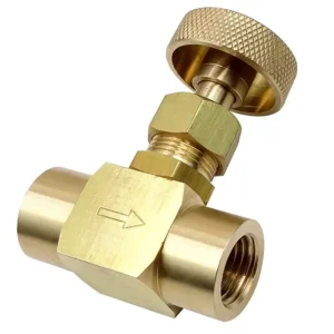 Brass Needle Valve 1/4 Inch Female NPT 600 PSI