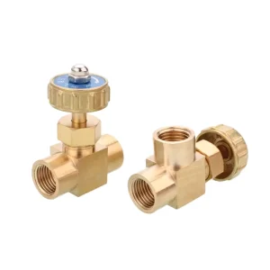 Brass Needle Valve 1/8″ 1/4″ Female Thread Right Angle Flow Control Valve