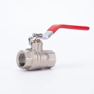 Brass Stem Ball Valve Nickel Plating NPT Connection 3 in Port Size 600 WOG Operating Pressure