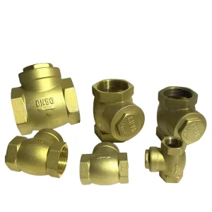 Brass Swing Check Valve Horizontal Female Threaded One Way Stop Valve for Water System