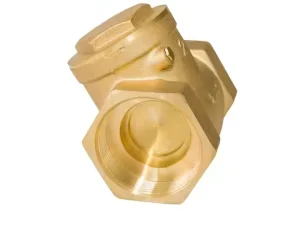 Brass Swing Check Valve for Water and Gas Zero Backflow Bi-Directional Sealing Shutoff Valve for Pipeline Systems