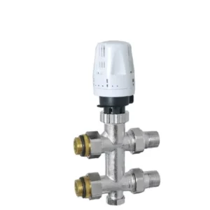 Brass Thermostatic H Radiator Valve with Ball Structure OEM Customizable for Water Media