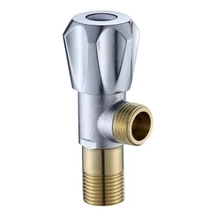 Brass Three-Way Triangle Angle Valve for Kitchen Bathroom Faucet