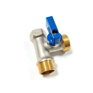 Brass Three way Ball Valve with Short Handle Internal External Threads T shaped Forged Brass Manual OEM Water Valve