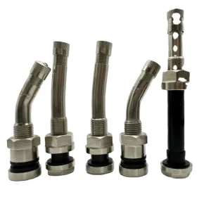 Brass Truck Angle Tire Valve Stems Caps for 70MS 7 9.7mm Hole Aluminum Wheel Rim