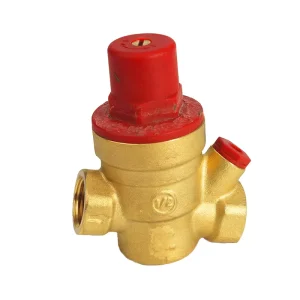 Brass Water Pressure Reducing and Stabilizing Valve with Pressure Gauge for Tap Water