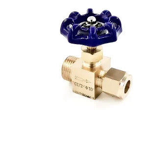 Brass Welded Card Sleeve Needle Valve for Gas, Manual Operation, 3000-6000 psi